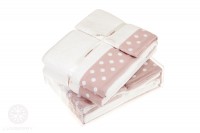 Комплект из 3 полотенец Luxberry Pretty Dots белый-розовый