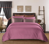 Наволочка Sharmes Solid коллекция Coctail Темно-розовый и терракотовый 50x70