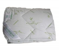 Одеяло стеганое 2-спальное (евро) Лежебока Бамбук и Хлопок всесезонное 200x220