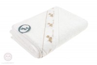 Полотенце с капюшоном Luxberry Bovi Собачки белый-бежевый 100Х100
